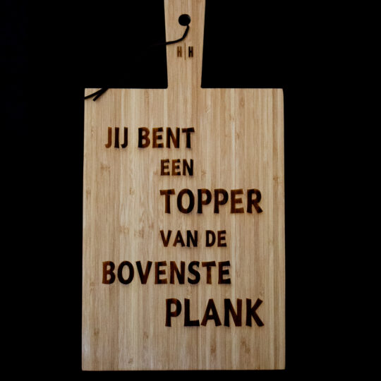 Gegraveerde Borrelplank | Topper