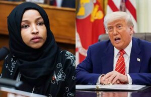 Ilhan Omar slaat terug nadat Donald Trump de spot drijft met het citeren van de Amerikaanse grondwet: ‘In tegenstelling tot jou kan ik lezen’