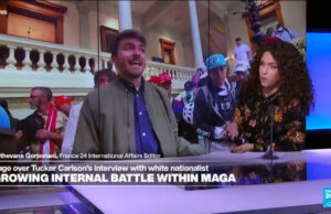 Het debat over Carlsons interview benadrukt de interne conservatieve spanningen met betrekking tot nationalisme